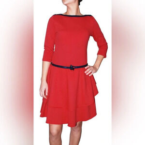 Lauren Ralph Lauren Women's Nautical Belt Dress. Size:L